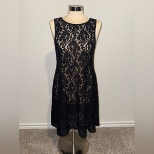 Free People Black Lace Dress